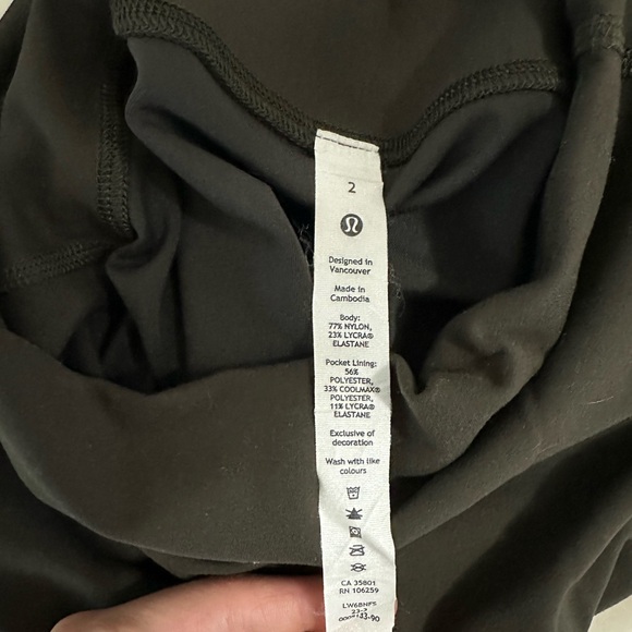 Lululemon Wunder Train High-Rise Crop 23” Dark Olive - Picture 3 of 4